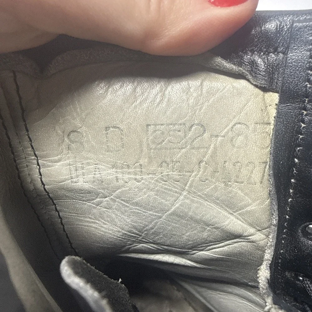 Vtg Addison Shoe Co Biltrite *Read * Zip Tongue Combat Boot  Asymmetric 8D